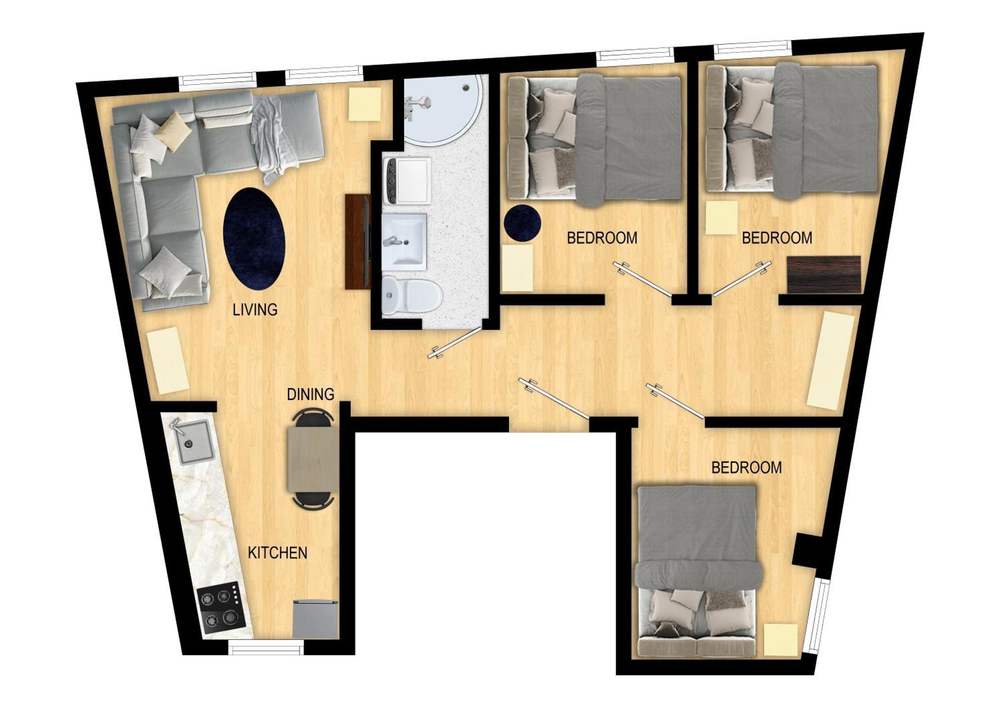 베르겐 Family Friendly 3Br - Fast Wi-Fi - Behind Bryggen 아파트 외부 사진